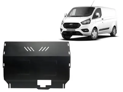 Immagine prodotto di Protezione antincastro in acciaio per motore e cambio per Ford Transit Custom - trazione anteriore