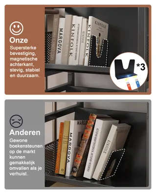 Produktbild von Bücherwagen mit Rollen, Handgriff, mobil, für Büchertransport