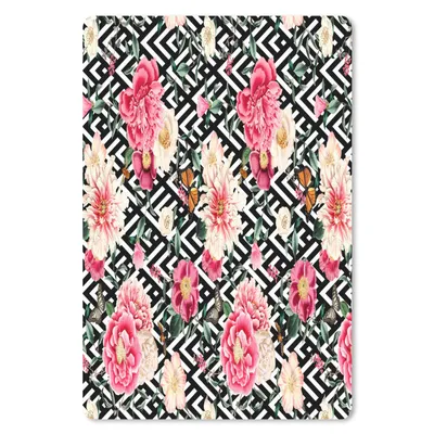 Produktbild von MuchoWow® Mauspad Mousepad Blumen - Schmetterling - Pastell 18x27 cm - Mousepads - Maus Mat - Pad - Mausunterlage