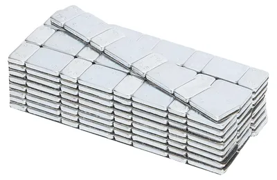 Obrázek produktu pro 5g + 10g x 25 kusů, celkem 60 g, 2,12 oz. Lepicí vyvažovací bloky pro kola, samolepicí, pro vyvažování pneumatik automobilů (bez odlamovacího nástroje)
