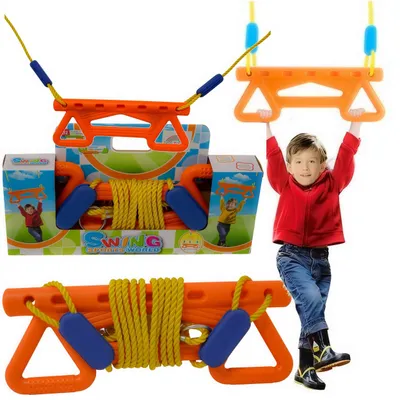 Produktbild von Trapezschaukel mit Turnringen – Turngerät & Reckstange für Kinder im Garten