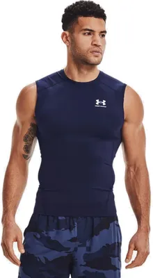 Produktbild von Under Armour Heatgear ärmelloses T-shirt Blau S / Short Mann Blau S