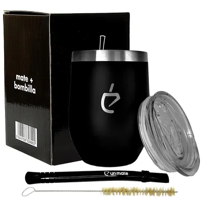 Zdjęcie produktu dla Czarny zestaw do yerba mate TERMOLID
