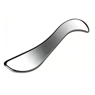 Produktbild von Gua Sha Körper Edelstahl, Massage Tool für Lymphdrainage, Muskelentspannung & Faszienpflege, hautfreundlich & tragbar