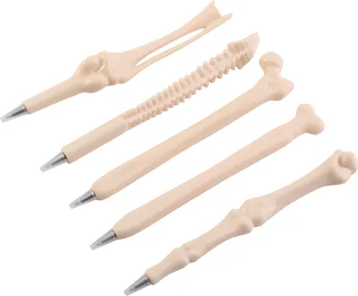 Image de Set de 5 stylos à bille en os, papeterie créative et cadeau pour enfants, 0,7 mm