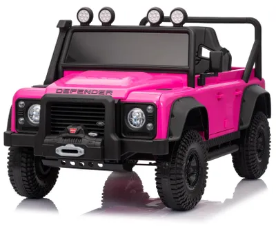 Produktbild von Land Rover Defender 110 SVX Oldtimer - Kinder Elektroauto - 12V - mit Fernbedienung - Rosa