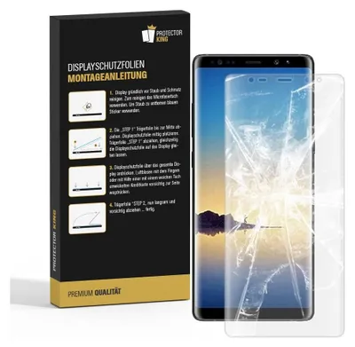 Produktbild von 2x Panzerfolie für Samsung Galaxy Note 8 FULL COVER Displaychutzfolie MATT