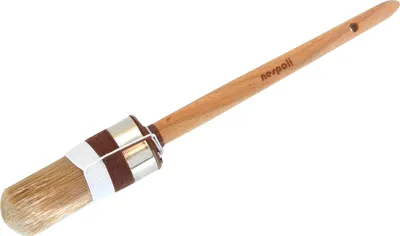 Produktbild von nespoli Ringpinsel Profi Lasur Gr.8 blau/weiß