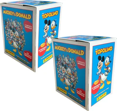 Immagine prodotto di Micky & Donald - Un mondo fantastico - Adesivi da collezione - 2 espositori (72 bustine)