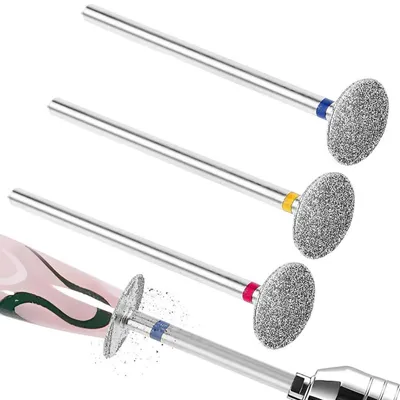 Produktbild von 3 Stück Nagelfräser Bits Hartmetall Schleifer für Gel Acryl Nagelhaut Elektrische Nagelfeile