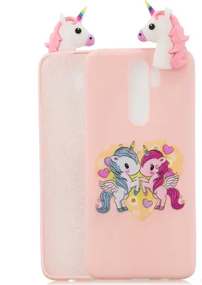 Produktbild von Für Redmi NOTE 8 pro 3D Farbe Malerei Muster Tropfenschutz Weiche TPU Zurück Cover Handytasche Licht rosa
