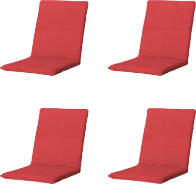 Produktbild von Madison - Stapelstuhlkissen Panama ziegelrot - Ca. 97x49 cm - 4er-Set
