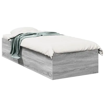 Immagine prodotto di vidaXL Struttura letto grigio Sonoma 100x200 cm in materiale ligneo