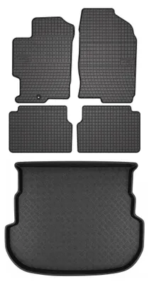 Immagine prodotto di Tappetini gomma SolidPRO + bagagliaio per Mazda 6 I GG/GY 2002-2007 5 pezzi – Wielganizator