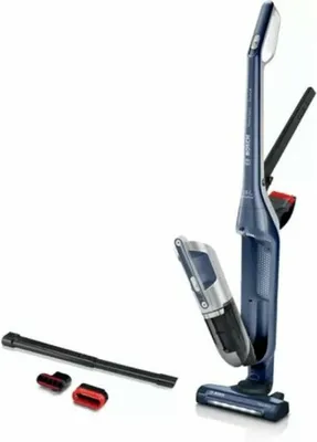 Produktbild von Bosch Serie 4 BBH3K2800, 2-in-1-Stabstaubsauger, Beutellos, Blau, Trocken, Filterung, Teppich, Harter Boden