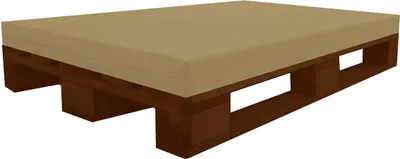 Produktbild von PALETTENKISSEN (120x80x8 cm (Melange) MATRATZENKISSEN Mit Kunstleder flammhemmend MVSS 302 - UV stabilisiert SCHAUMSTOFF FÜR EUROPALETTE - RG40/60 FEST-
