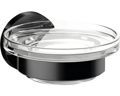 Immagine prodotto di Porte-savon rond emco, plat en verre cristal, 433013300, 433013300