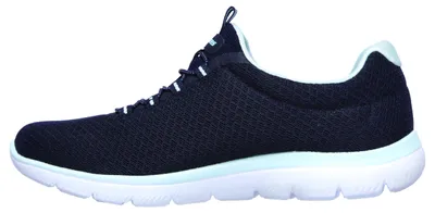 Produktbild von Skechers Damen Summits 12980 Trainers, Navy Mesh/ Aqua Trim, 35 EU