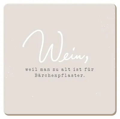 Kork-Untersetzer lustig, mehrfarbig, 9,5 x 9,5 cm