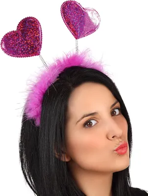 Immagine prodotto di Cerchietto per capelli con cuore da donna rosa - taglia unica