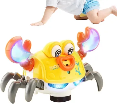 Zdjęcie produktu dla Interaktywna zabawka "Kruipende Krab" - Krab z muzyką - Rozwój dziecka - Z diodami LED