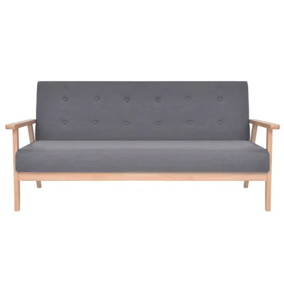 Zdjęcie produktu dla VidaXL 244653, Szary, Poliester, 1580 mm, 670 mm, 735 mm, 146 cm