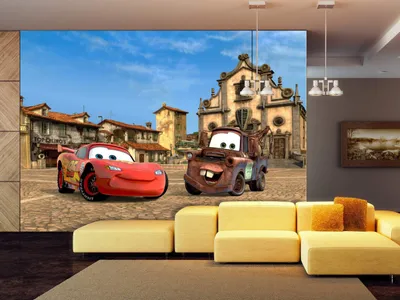 Produktbild von AG Design FTDXXL 0257 Disney Cars 2, Papier Fototapete Kinderzimmer- 360x255 cm