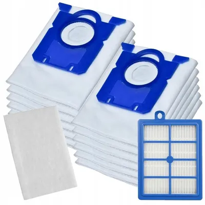 Produktbild von 12x Beutel für Electrolux Philips AEG Staubsauger + HEPA-Filter FC8031 H13 EFH12