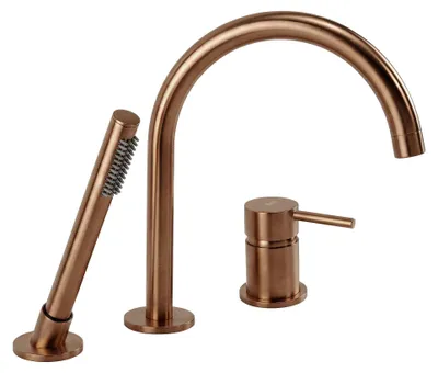 Obrázek produktu pro Vanová Baterie Tříotvorová REA Lungo Brush Copper