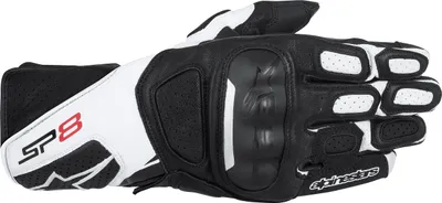Produktbild von Alpinestars SP-8 V2 Lederhandschuh schwarz/weiß XXL