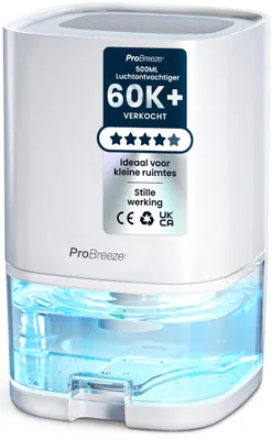 Luftentfeuchter 1000 ml, 6 LED-Farben, automatische Abschaltung