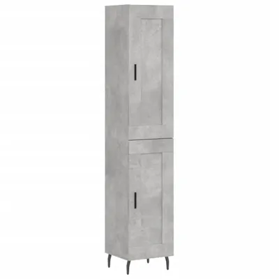 Zdjęcie produktu dla Wysoka szafka, szarość betonu, 34,5x34x180 cm