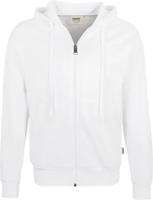 Produktbild von HAKRO Kapuzen-Sweatjacke Premium 605, weiß, 6XL