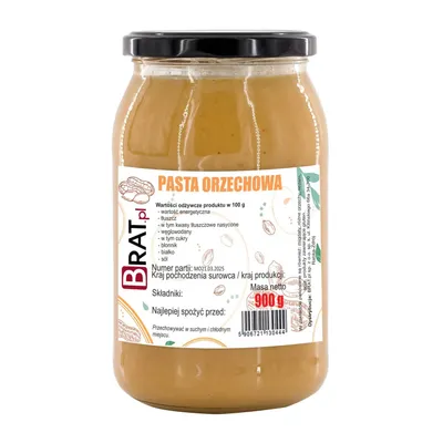 Obrázok produktu pre Orechová pasta 900g Brat.pl