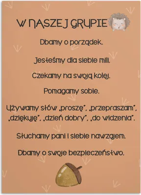 Produktbild von Poster für den Kindergarten: Verhaltensregeln. Pädagogisches Poster, 50x70 cm