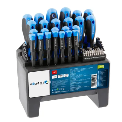 Immagine prodotto di HT1S099 HOGERT KIT Set di punte per cacciavite 114 pezzi