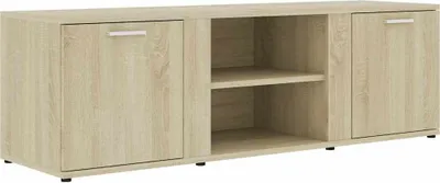 Obrázek produktu pro vidaXL TV skříňka Sonoma dub 120x34x37 cm odvozený výrobek ze dřeva