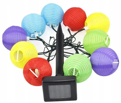 Produktbild von POLIFACH P-702 Solar-Girlande 10 LED Lampions Außenleuchte