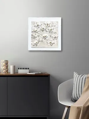 Produktbild von Reliefbild Blumen-2 60/60Cm