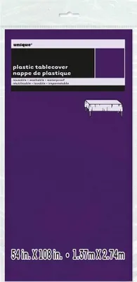 Zdjęcie produktu dla Unique Party 5088, Prostokątny, Plastik, Fioletowy, Monochromatyczny, 1 szt., 1370 mm