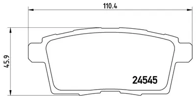 Produktbild von Brembo Bremsbelagsatz, Scheibenbremse Hinterachse P 49 041