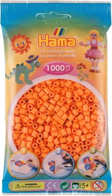 Produktbild von Hama Bügelperlen midi apricot im Beutel 1.000 Bügelperlen