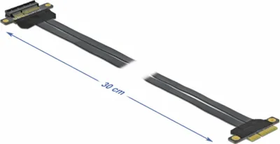 Image de DELOCK Riser Karte PCI Expr.x4 zu x4 mit flexiblem Kab. 30cm