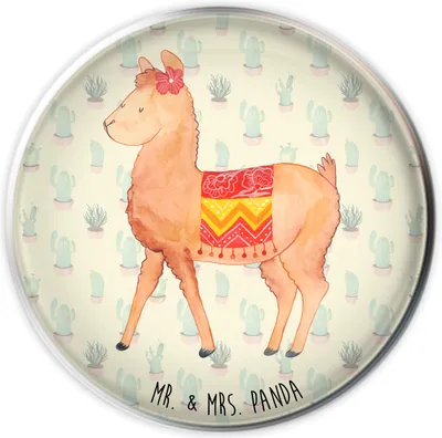 Produktbild von Mr. & Mrs. Panda Stöpsel Alpaka Stolz - Kaktus Grün - Geschenk, waschbeckenverschluss, waschbeckenstöpsel, Waschbecken Ablaufstopfen, Abflussstopfen, Lama, Abflussstöpsel