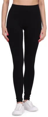 Produktbild von Bellivalini Damen Lange Leggings aus Viskose BLV50-147 (Schwarz, XXL)