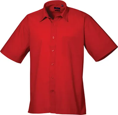 Obrázok produktu pre Premier Workwear Pánska popelínová košeľa s krátkym rukávom