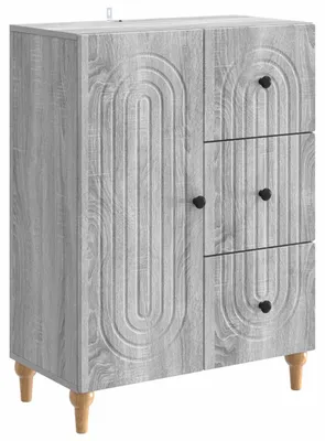 Produktbild von vidaXL Sideboard Graues Sonoma 66 x 34,5 x 90 cm Holzwerkstoff
