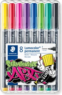 Obrázek produktu pro STAEDTLER® 318 WP8-1 Folienstift Lumocolor F perm 8St