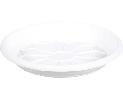 Image de Soucoupe en plastique Naxos Ø 28 cm blanc