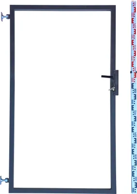 Produktbild von Gartentor - Rahmen für Zaunlatten und Paneele 170 cm Graphit RAL7016 Anthrazit Zaunlatten